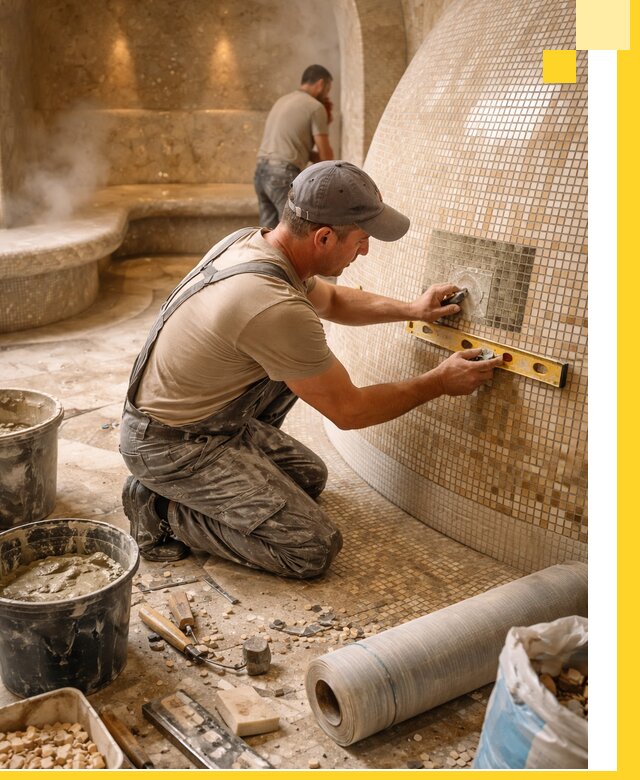 Хамам под ключ в Люберцах: проектирование, строительство, отделка