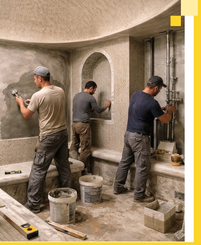 Профессиональный монтаж хамамов под ключ в Люберцах с гарантией