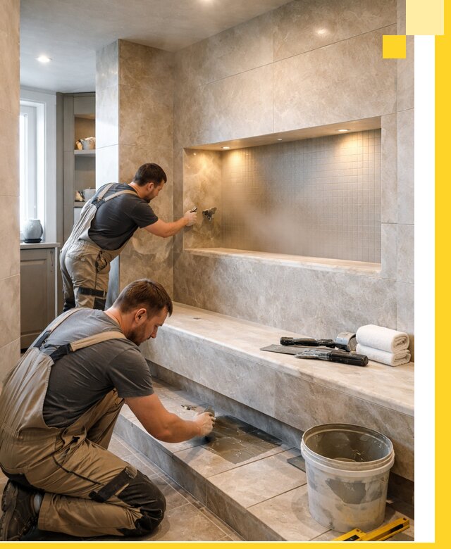 Профессиональное строительство хамама в квартире в Люберцах