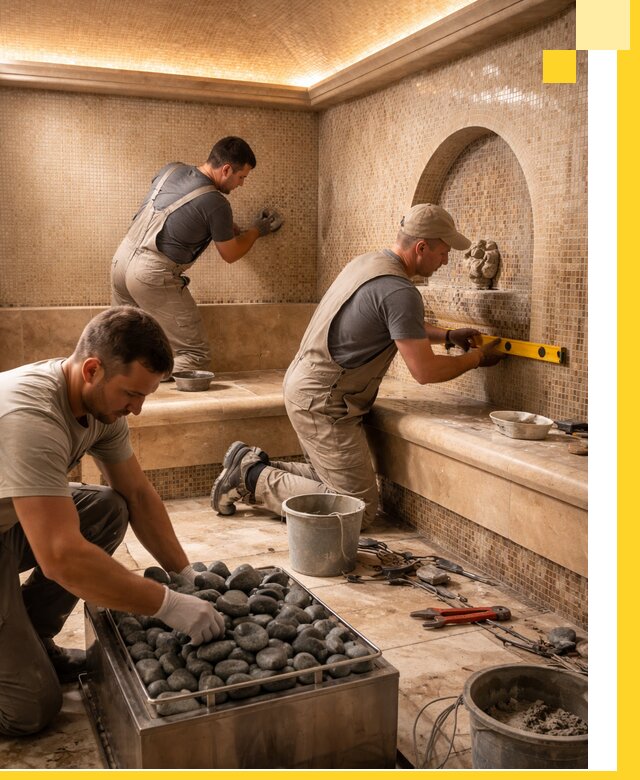 Проектирование и строительство хамама и сауны в Люберцах