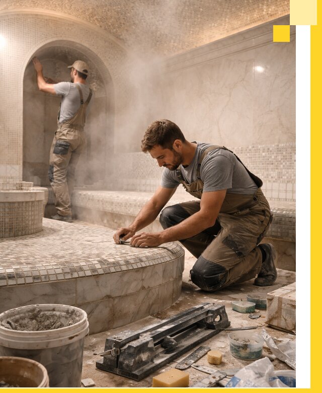 Профессиональный дизайн хамама и SPA под ключ в Люберцах