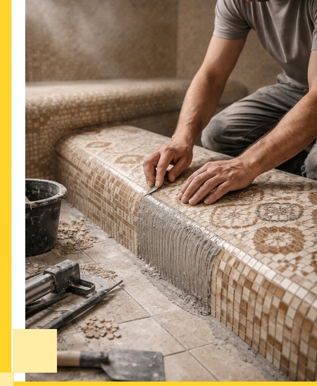 Плитка для хамама под ключ в Люберцах от 3682 р. | ЭриданЛюб