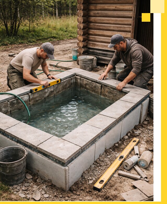 Изготовление и установка холодных купелей под ключ в Люберцах