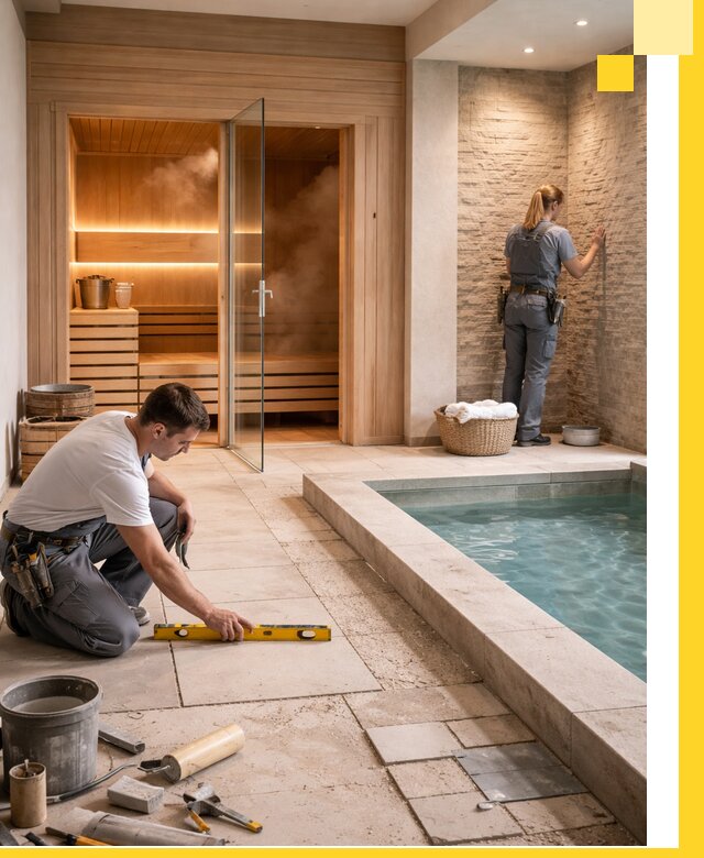 Комплексный дизайн и отделка интерьеров SPA под ключ в Люберцах